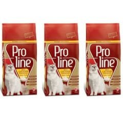 Pro Line Cat Adult Tavuklu  Yetişkin Kedi Maması 1,5 Kg 3 Adet